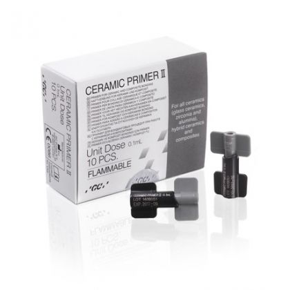 GC Ceramic Primer II, 10 x 0.1 мл единични дози - праймер за индиректни възстановявания