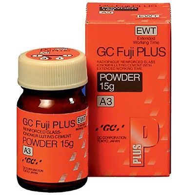 Глас-йономер за циментиране GC FUJI PLUS EWT A3  - прах 15г