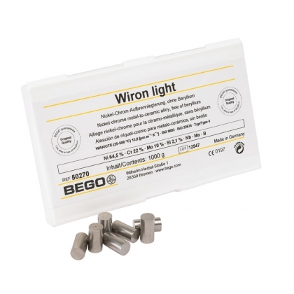 Никел-хромова  сплав BEGO Wiron Light  -  1кг  