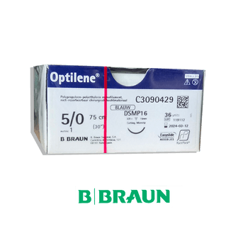 Хирургичен конец BBRAUN Optilene 5/0 75 см DS19 (M)